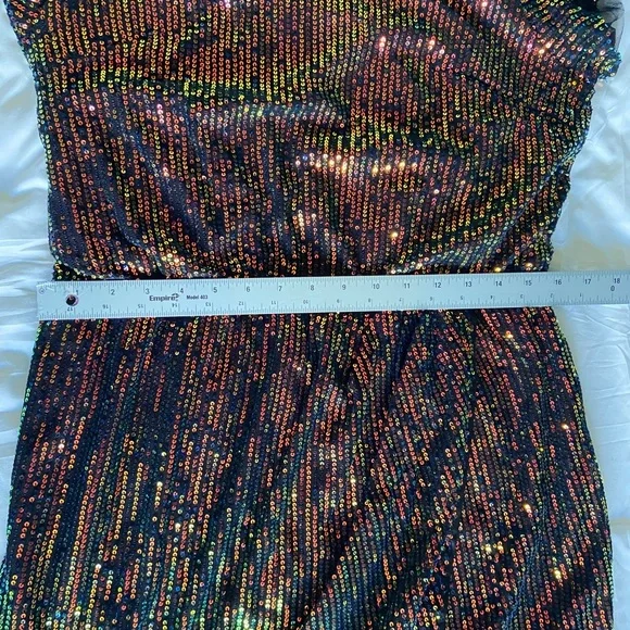 GRACE KARIN Women's Sparkly Cocktail Holiday Cap Sleeve Evening Shift Dress SZ L - Picture 17 of 17